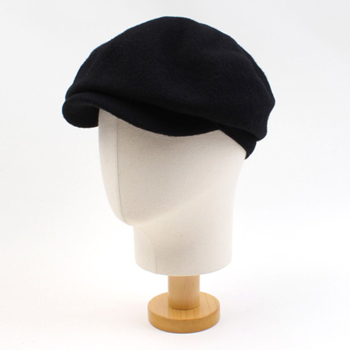 유니버셜 케미스트리(UNIVERSAL CHEMISTRY) Deep Black Wool Newsboy Cap 뉴스보이캡
