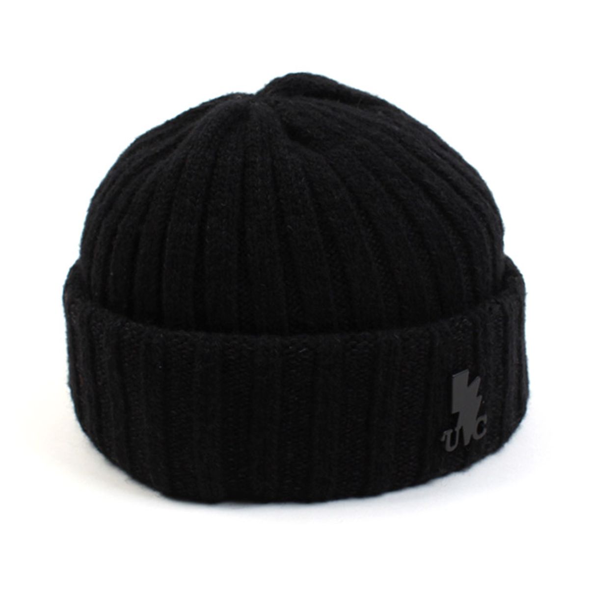 유니버셜 케미스트리(UNIVERSAL CHEMISTRY) Black BK Wool Short Beanie 울숏비니