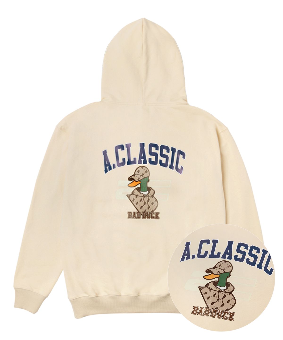 아키클래식(AKIII CLASSIC) BAD DUCK 후디 베이지