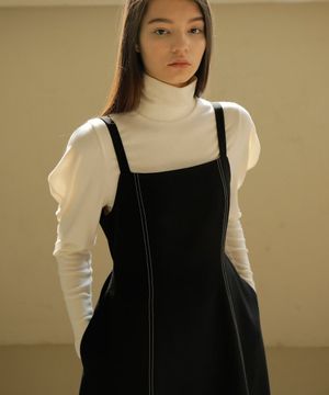 BALLOON SLEEVE TURTLENECK / 7COLOR