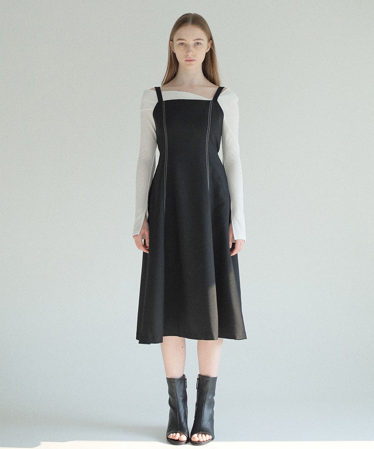 폴앤앨리스(PAUL&ALICE) CAMISOLE DRESS / BLACK