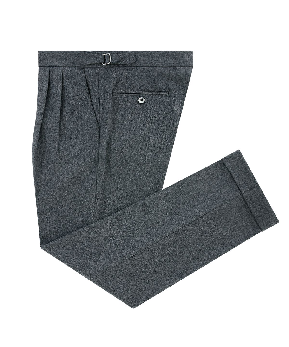 벨리프(BELLIEF) Wool Flannel two tuck pants (Grey)