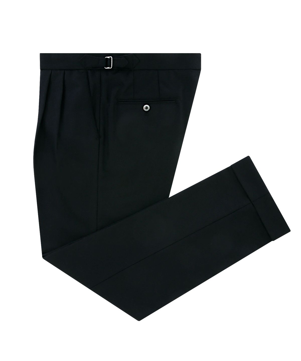 벨리프(BELLIEF) Wool Flannel two tuck pants (Black)