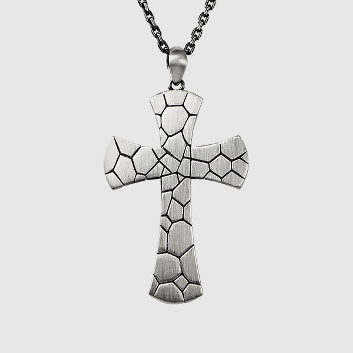 마르스마크(MARS MARK) Wide Cracked Cross Pendant
