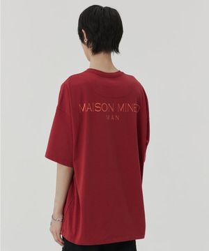 BACK LOGO HALF T RED