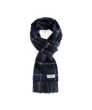 TS CHECK WOOL MUFFLER (navy)
