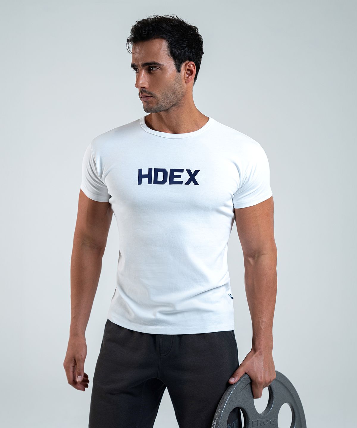 에이치덱스(HDEX) 메인로고 머슬핏 반팔티
