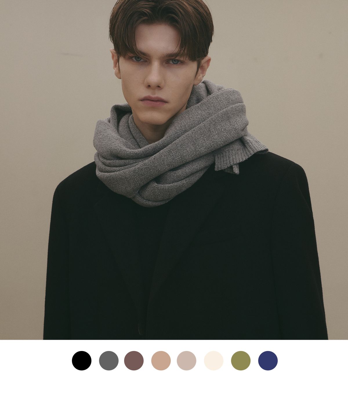 드로우핏(DRAW FIT) 소프트 스톨 니트 머플러 [8color]