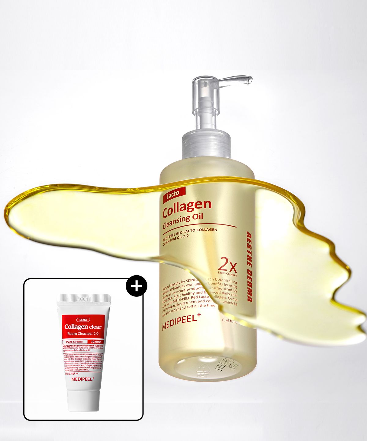메디필(MEDIPEEL) 레드 락토 콜라겐 클렌징 오일 200ml 기획세트 (소비기한 2027-01-04)