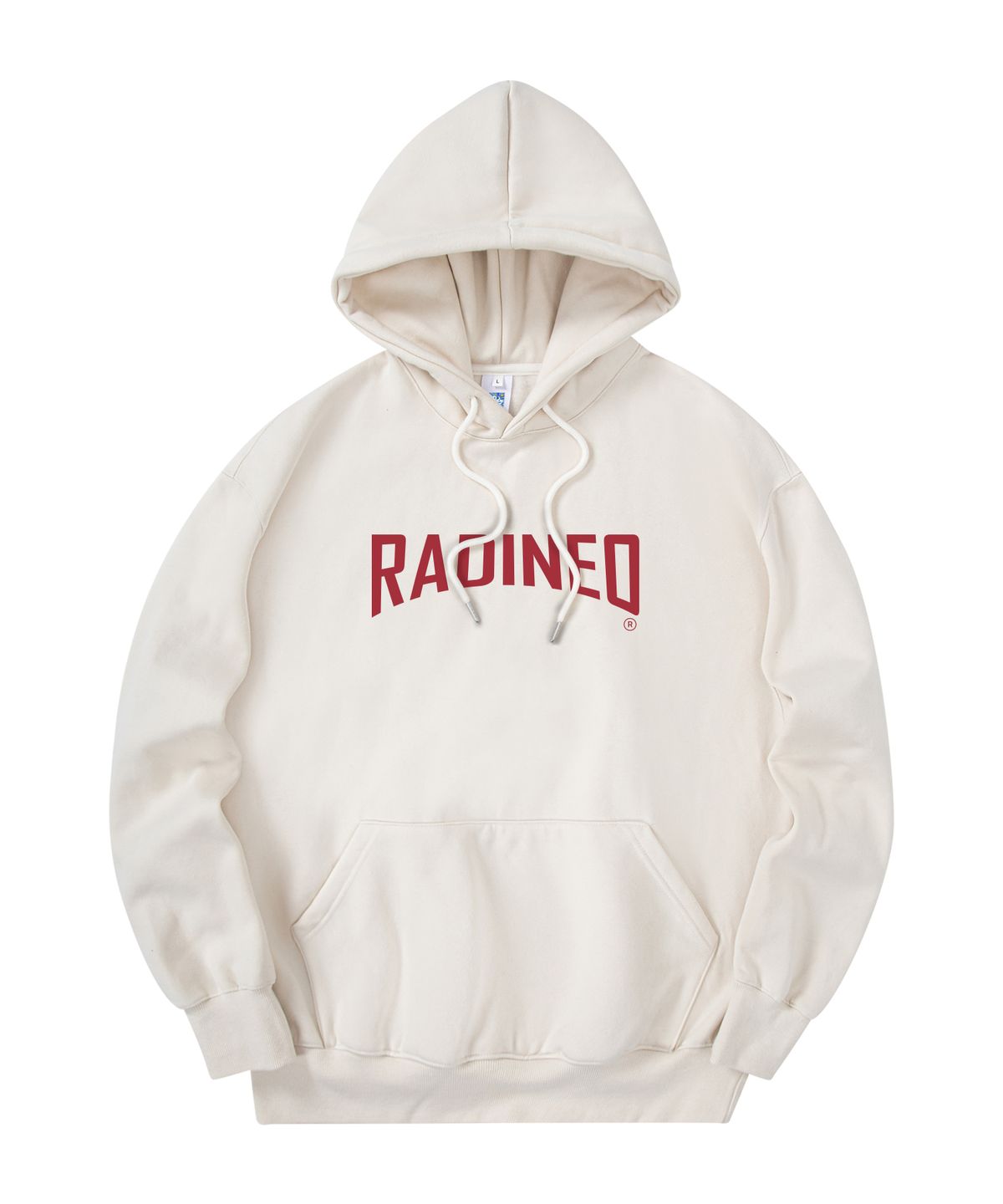 라디네오(RADINEO) 아치 로고 후드 크림