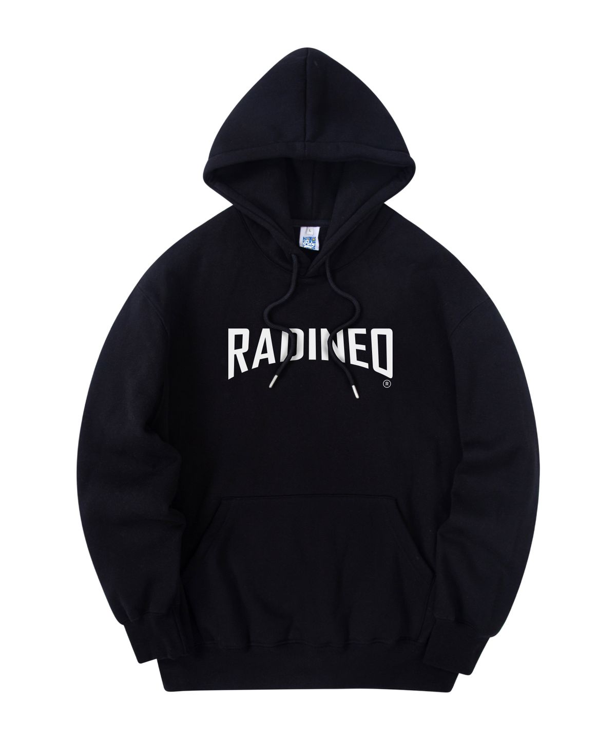 라디네오(RADINEO) 아치 로고 후드 블랙