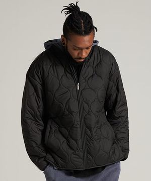 보아퍼 오버 이너패딩 블랙