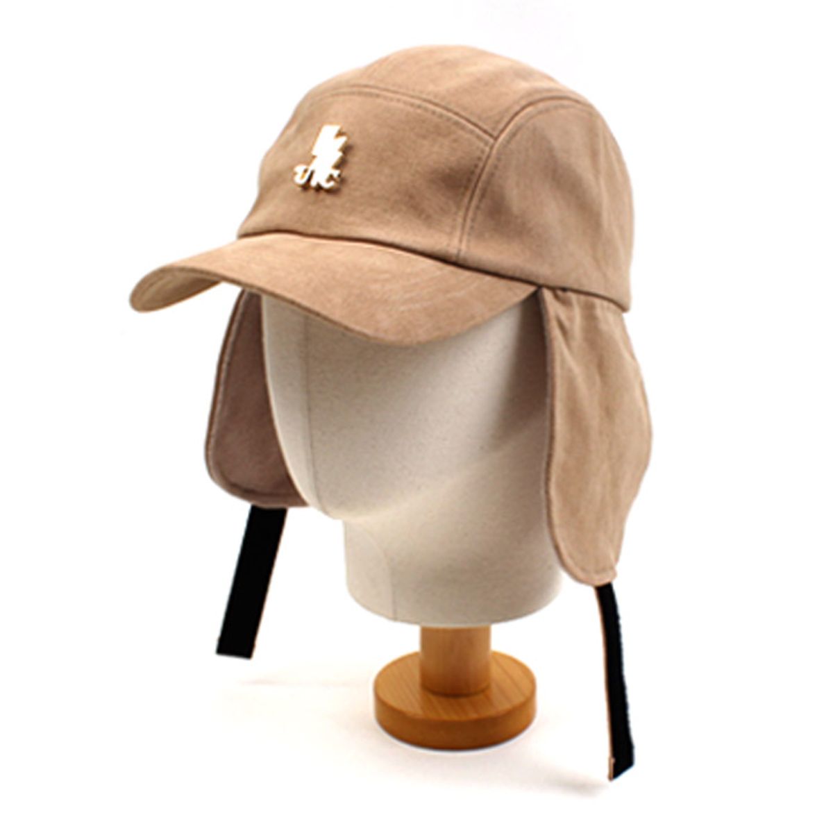 유니버셜 케미스트리(UNIVERSAL CHEMISTRY) Beige Earflap Camp Cap 귀달이모자