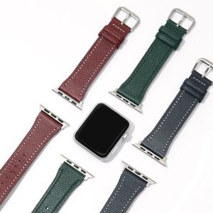 리미티드 컬러 프리미엄 가죽 애플워치용 스트랩 7 6 5 4 3 2 1 SE세대 (18종 택1)