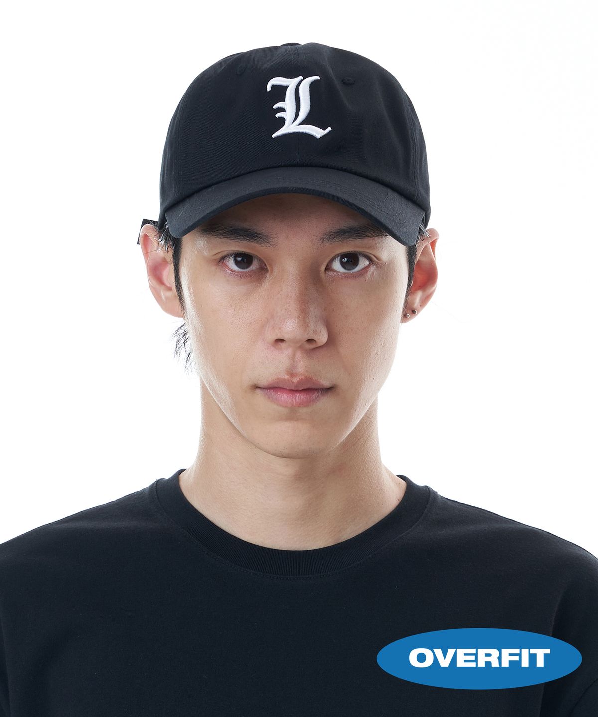 루오에스팩(LUOESPAC) 엘 로고 볼캡 (블랙)