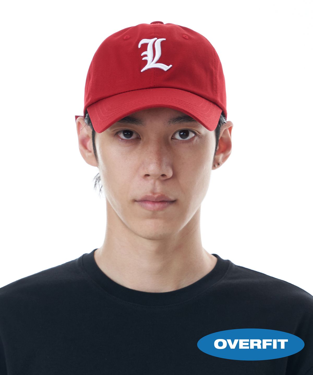 루오에스팩(LUOESPAC) 엘 로고 볼캡 (버건디)