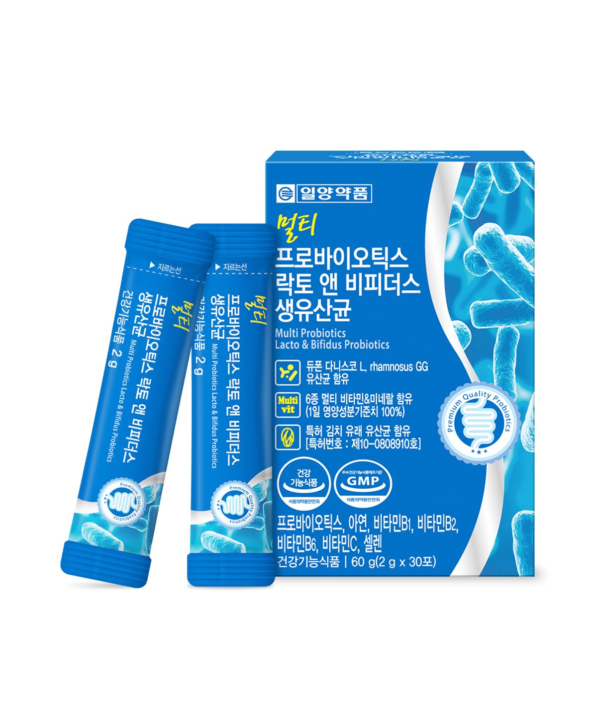 일양약품(IL-YANG PHARM) 멀티 프로바이오틱스 락토바실러스 비피더스 생 유산균 30포 1개월분