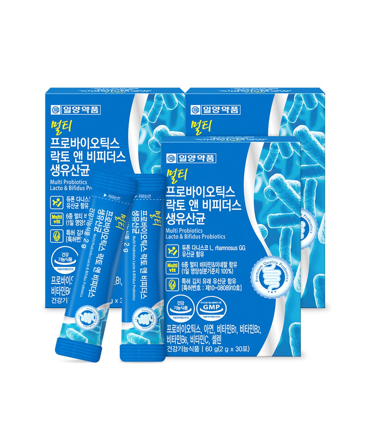 일양약품(IL-YANG PHARM) 멀티 프로바이오틱스 락토바실러스 비피더스 생 유산균 3박스 3개월분