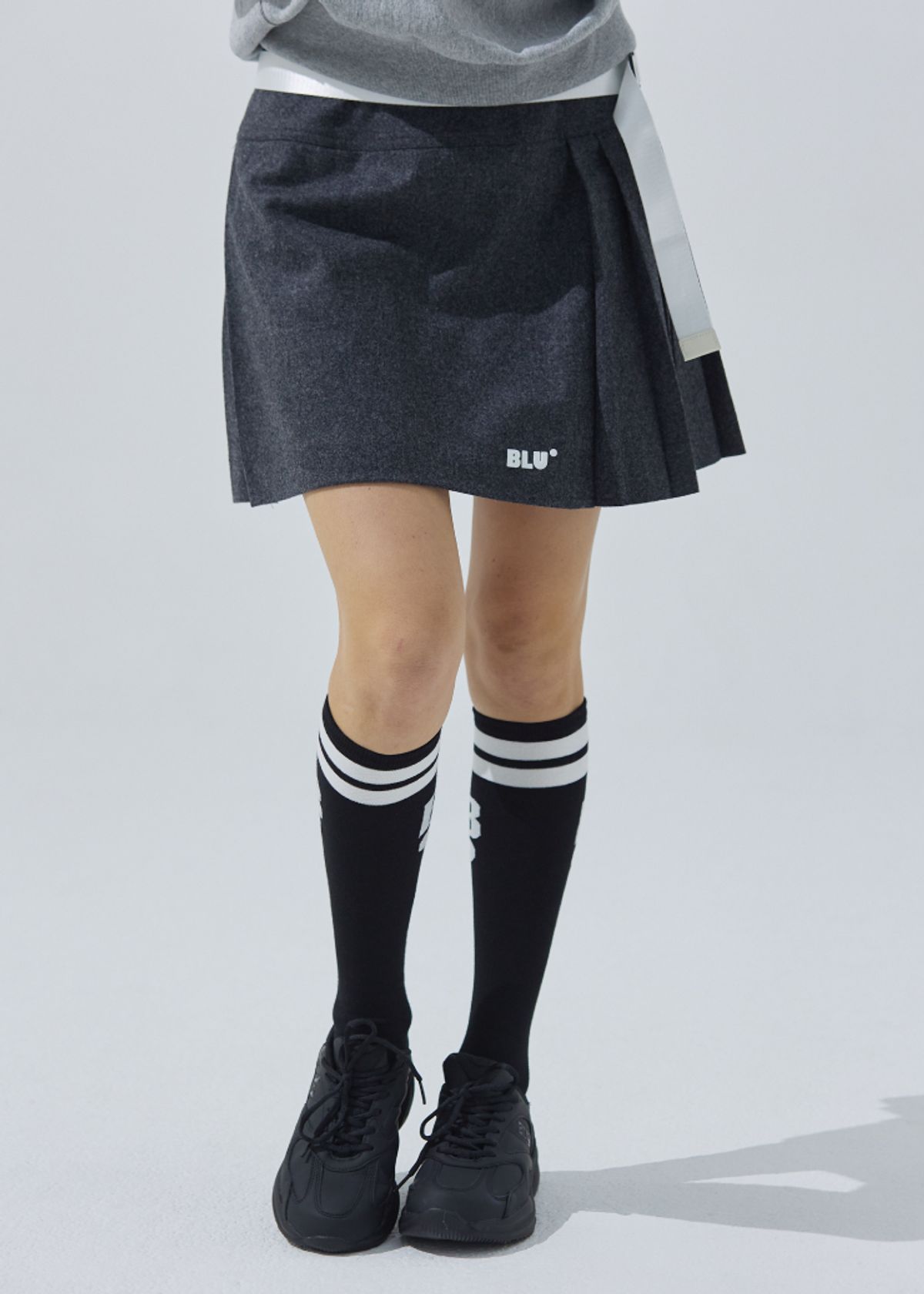 블루닷(BLUDOT) WOOL PLEATS_GY