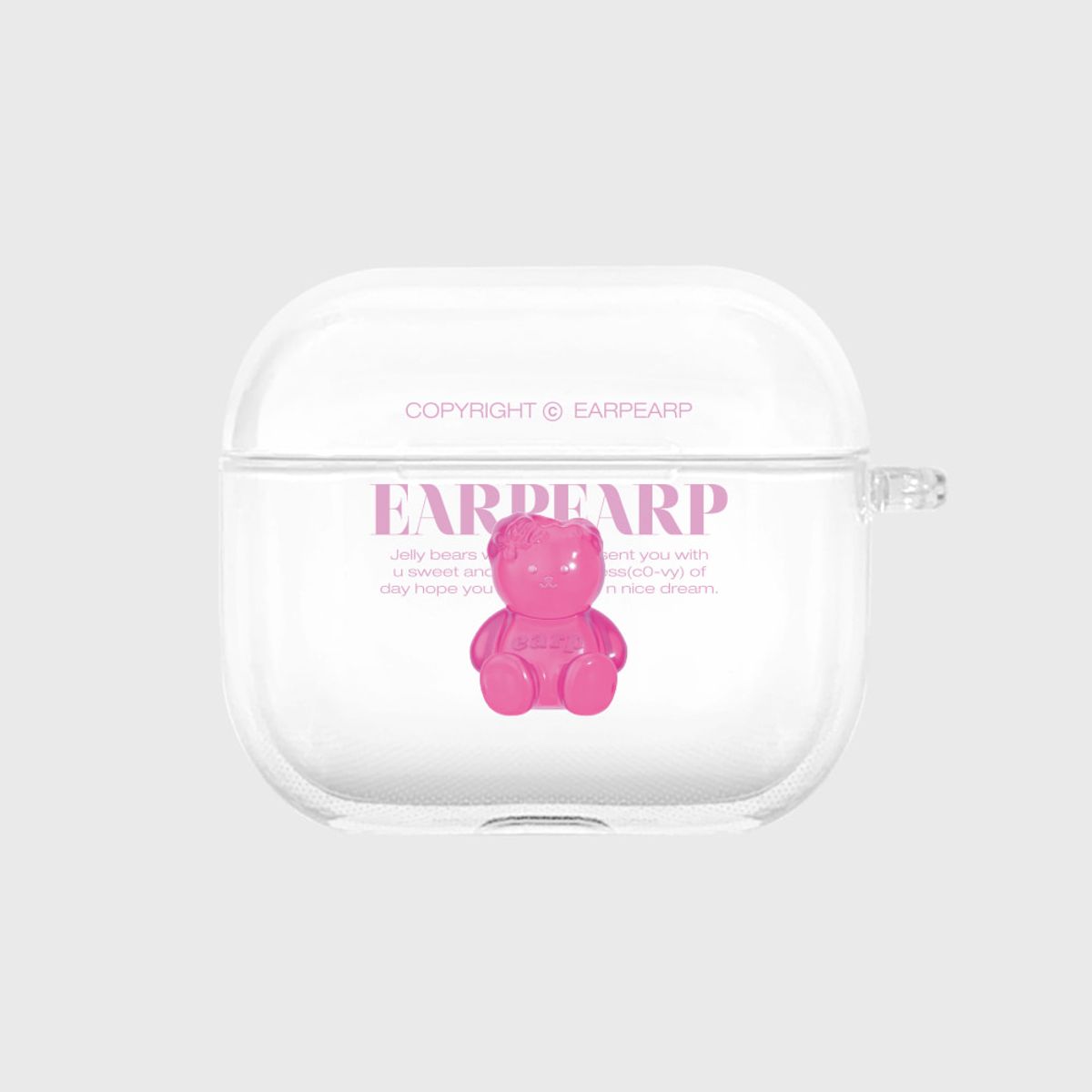 어프어프(EARPEARP) LITTLE JELLY COVY-PINK(에어팟3-클리어하드)