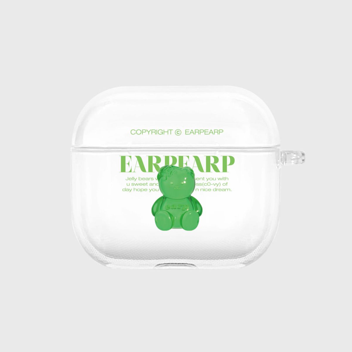 어프어프(EARPEARP) LITTLE JELLY COVY-GREEN(에어팟3-클리어하드)