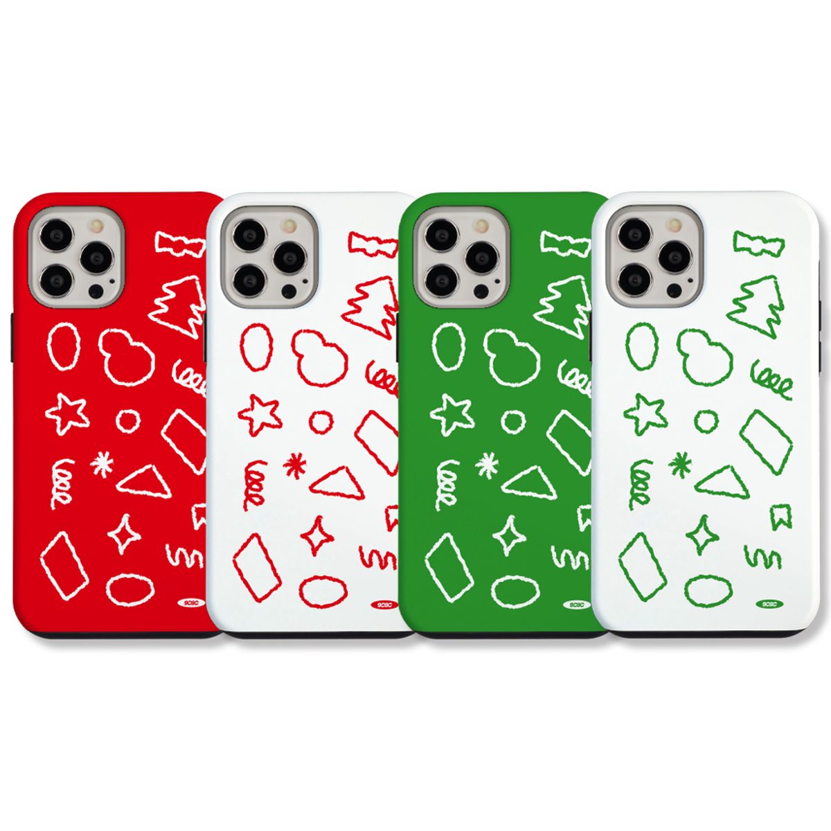 코쿼드(COQUAD) 9C9C 크리스마스 조각 아머케이스