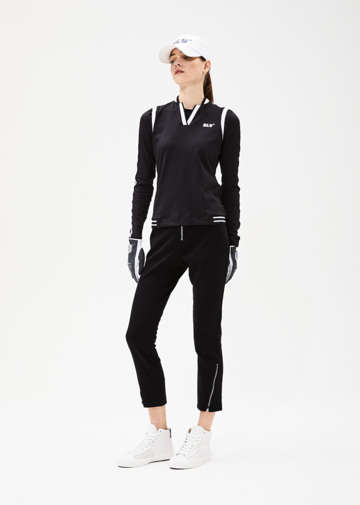 블루닷(BLUDOT) SPACE STRAIGHT PANTS_BK