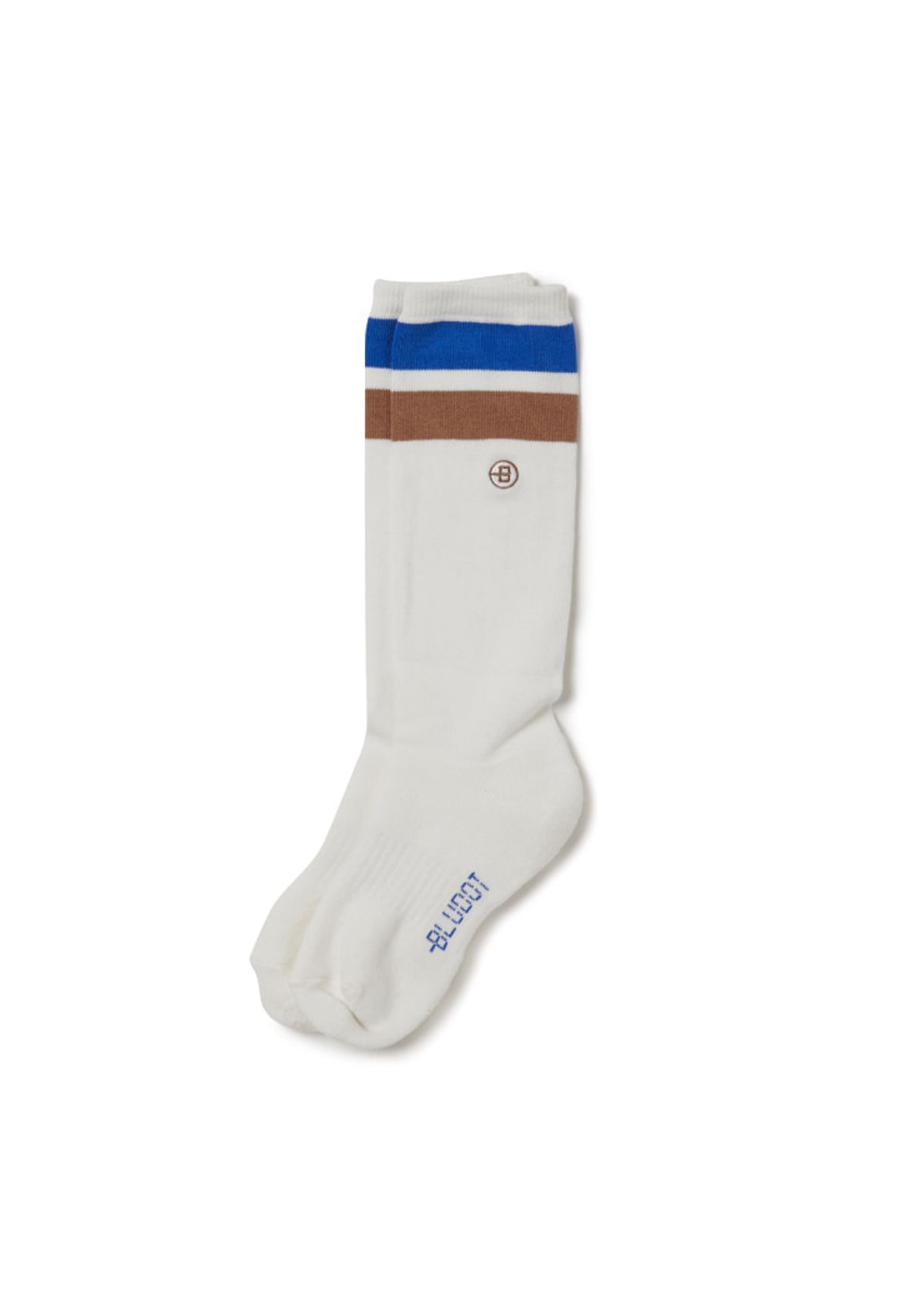 블루닷(BLUDOT) DASH B POINT KNEE-SOCKS_WH