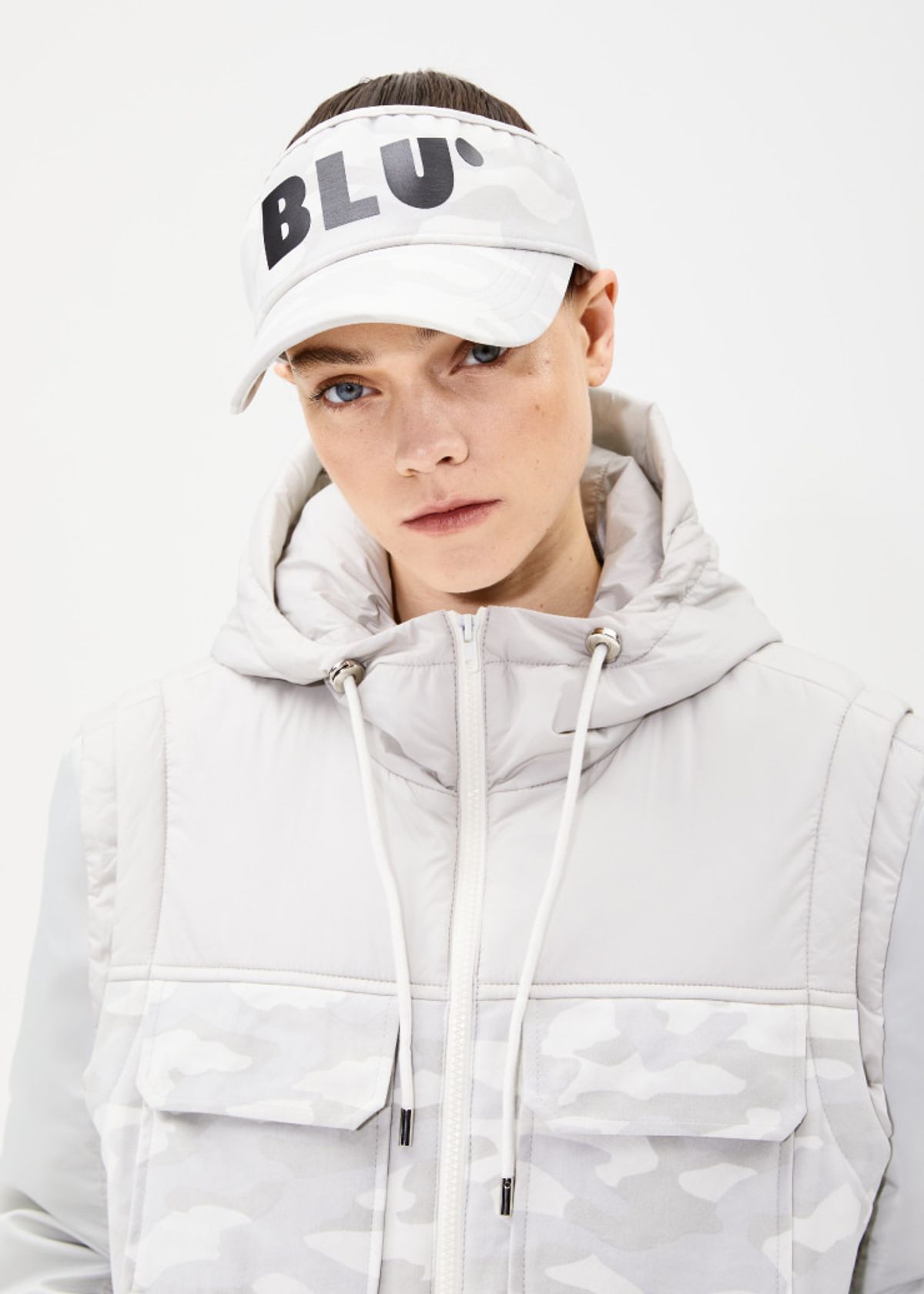 블루닷(BLUDOT) CAMO JERSEY SUN VISOR_GY