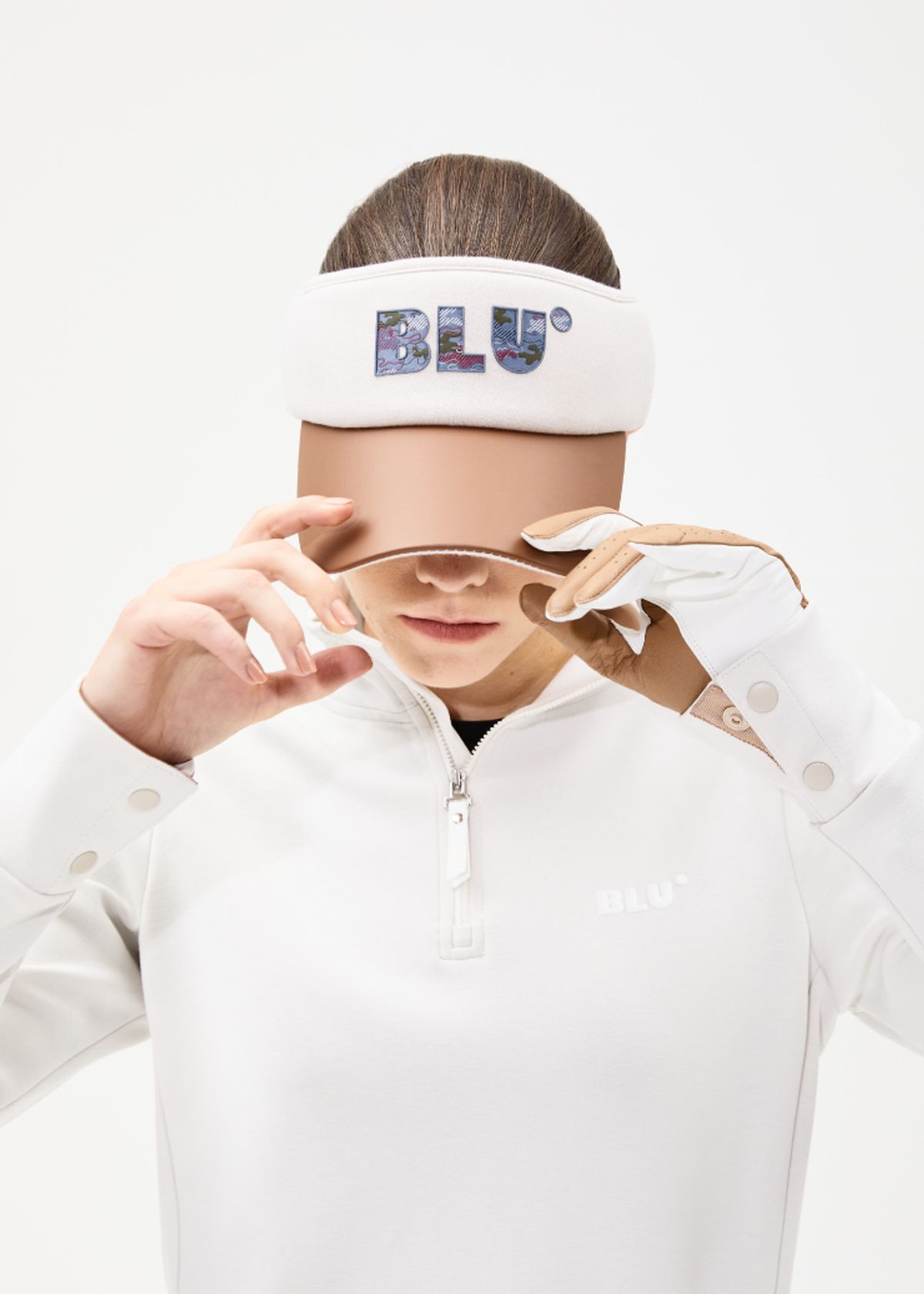 블루닷(BLUDOT) FAKE-LEATHER SUN VISOR_BG