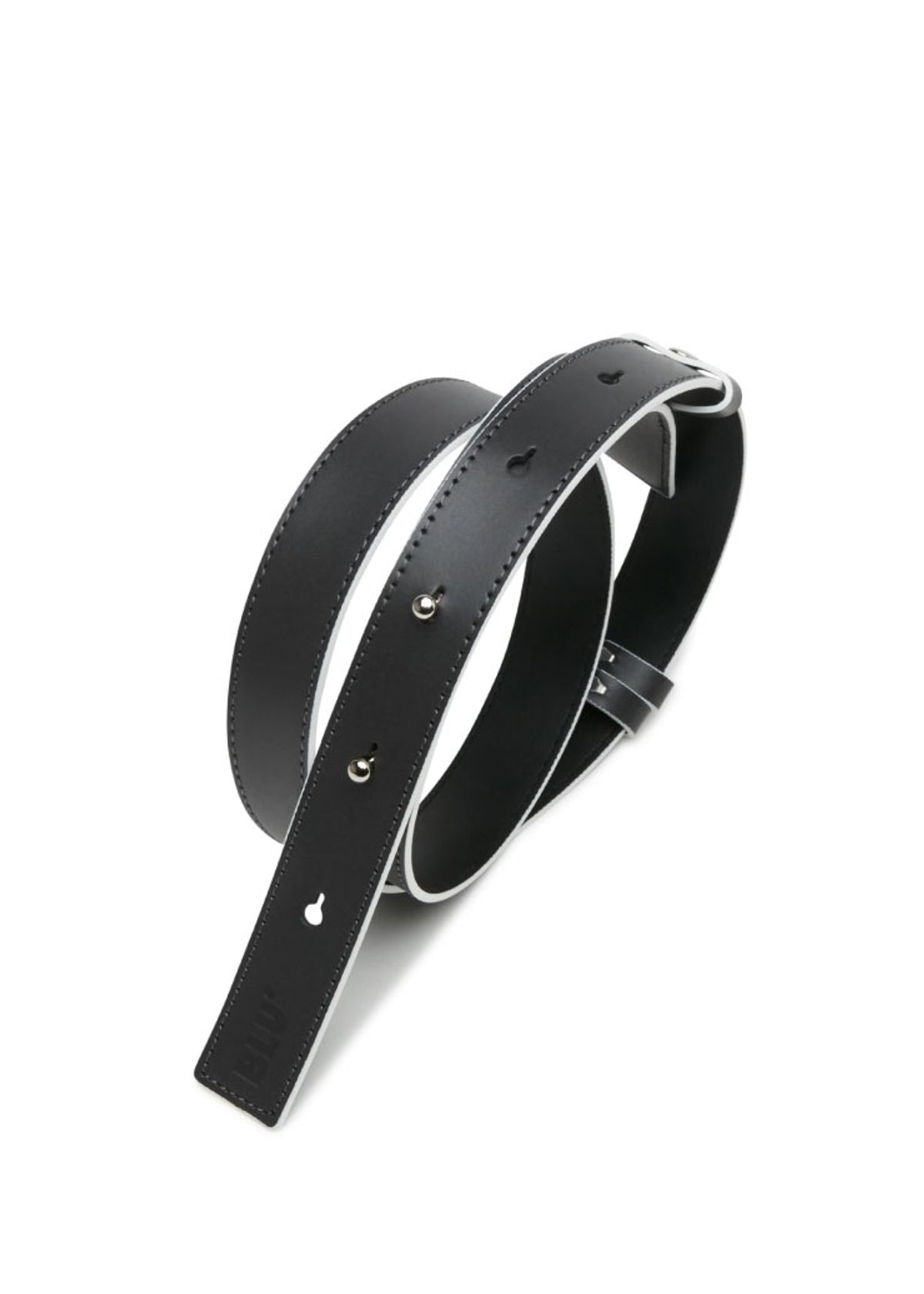 블루닷(BLUDOT) LEATHER BELT_GY