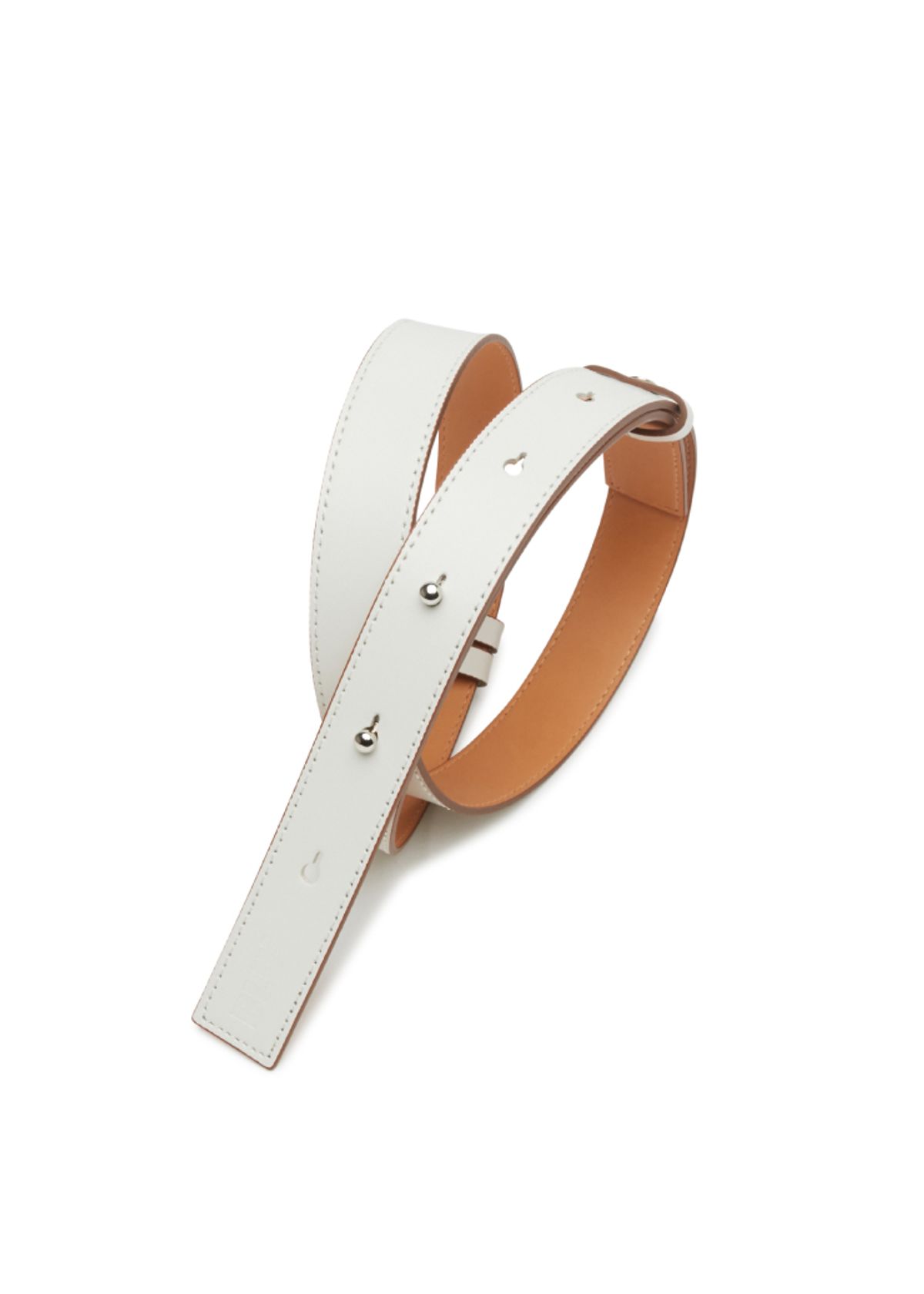 블루닷(BLUDOT) [1차리오더] LEATHER BELT_WH
