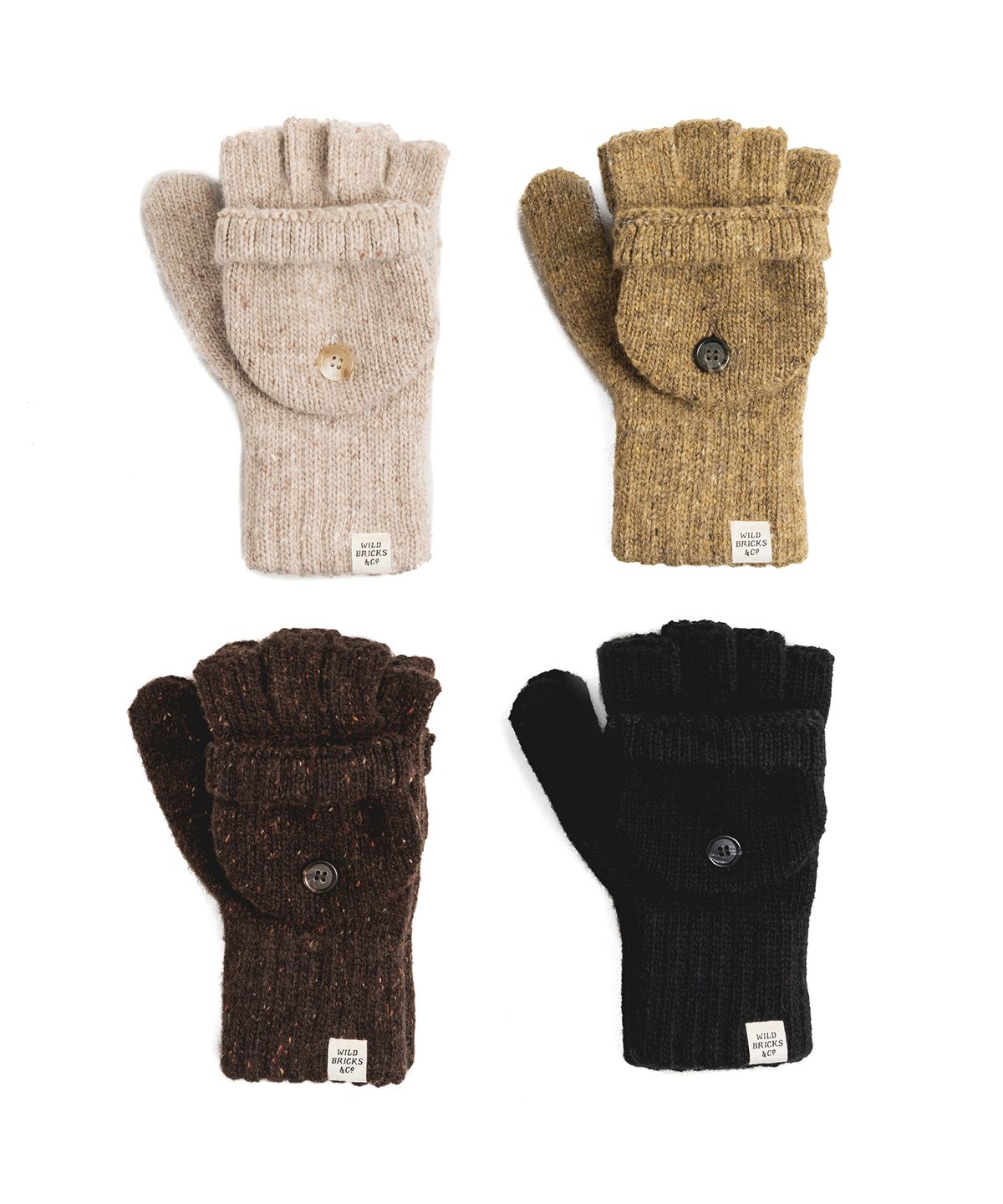 와일드 브릭스(WILD BRICKS) CONVERTIBLE FINGERLESS GLOVES