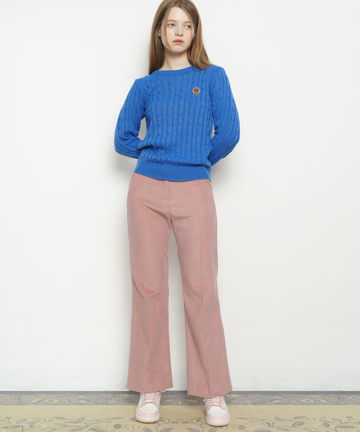 에이본(THE-ABON) W28 corduroy boots cut pink