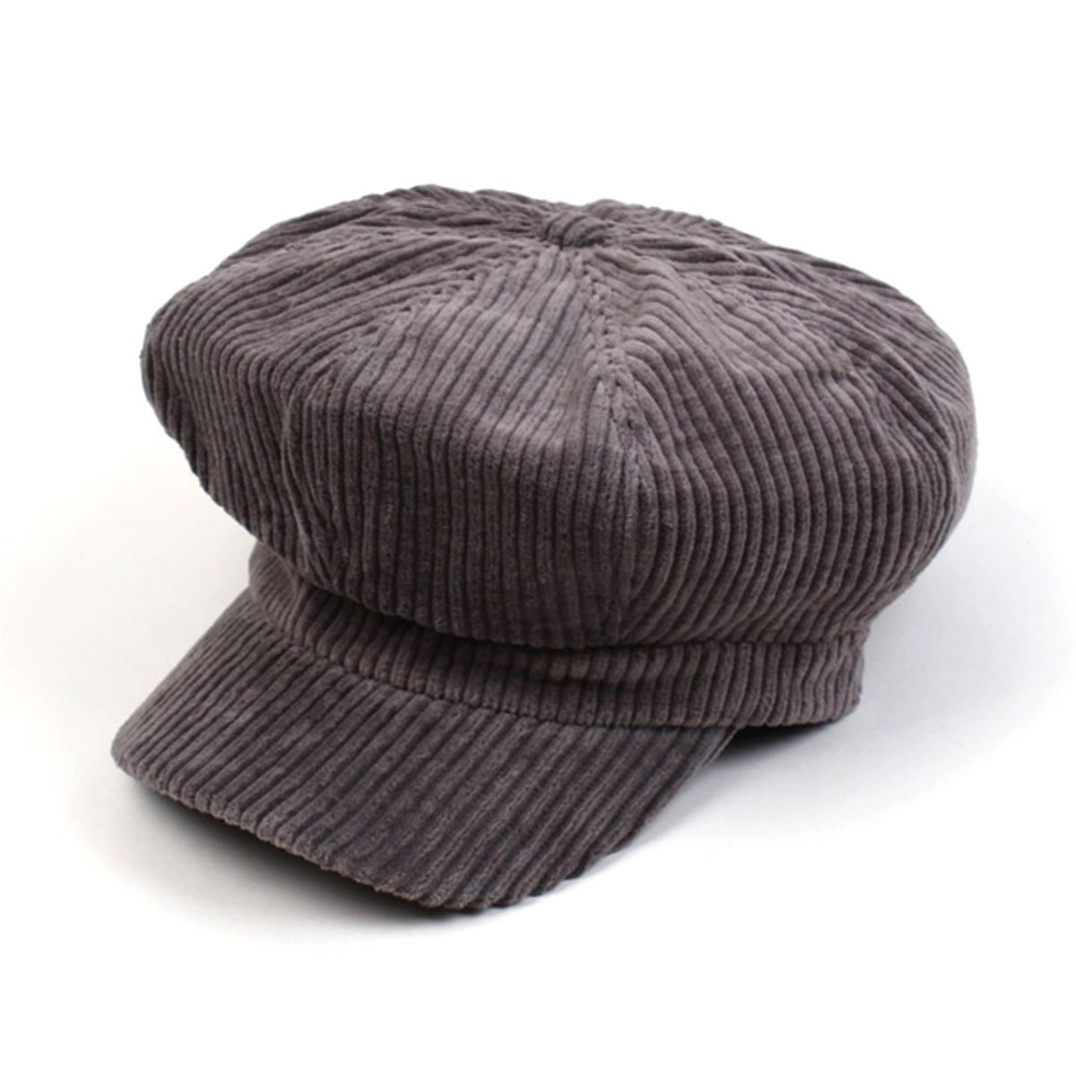 유니버셜 케미스트리(UNIVERSAL CHEMISTRY) Belted Bold Corduroy Gray Newsboy Cap 뉴스보이캡