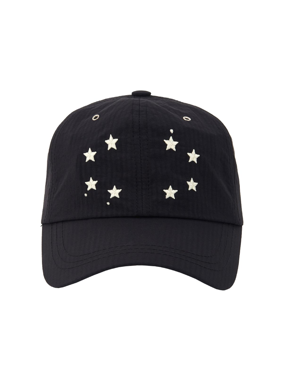 이티씨이(ETCE) STAR EMBROIDERED BALL CAP (BLACK)