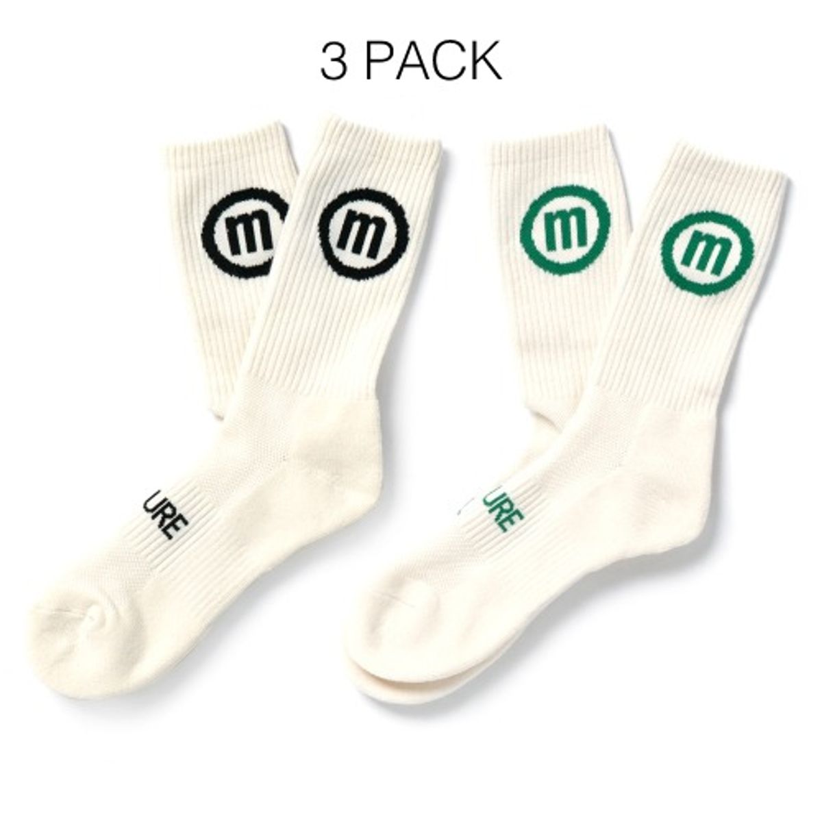 퓨처랩(FUTURE LAB) Futurelab M Socks (3PACK)