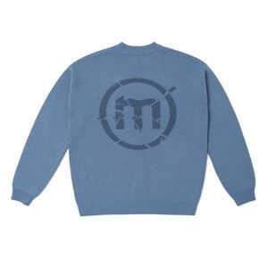 SHATTERED LOGO JACQUARD KNIT - BLUE