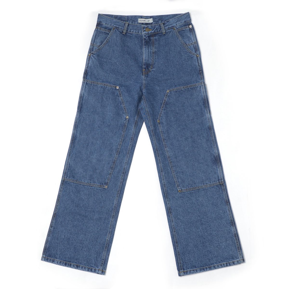퓨처랩(FUTURE LAB) DOUBLE KNEE WORK PANTS - BLUE
