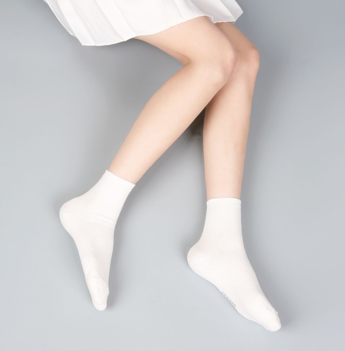 삭스에이(SOCKSA) [10PACK] 베이직 200N 플레인 무지 미들 삭스 3색상