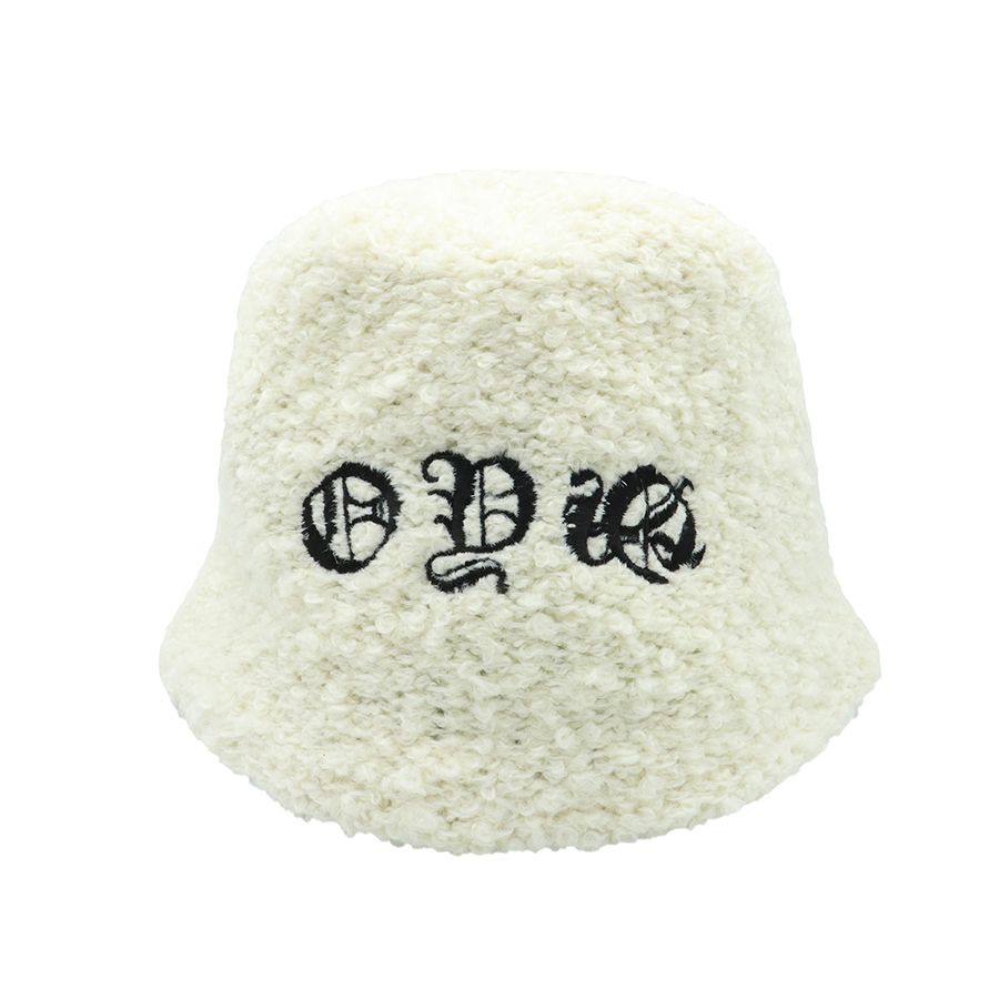 MUSINSA公式 | OY DEVIL LOGO BOUCLE BUCKET HAT - IVORY