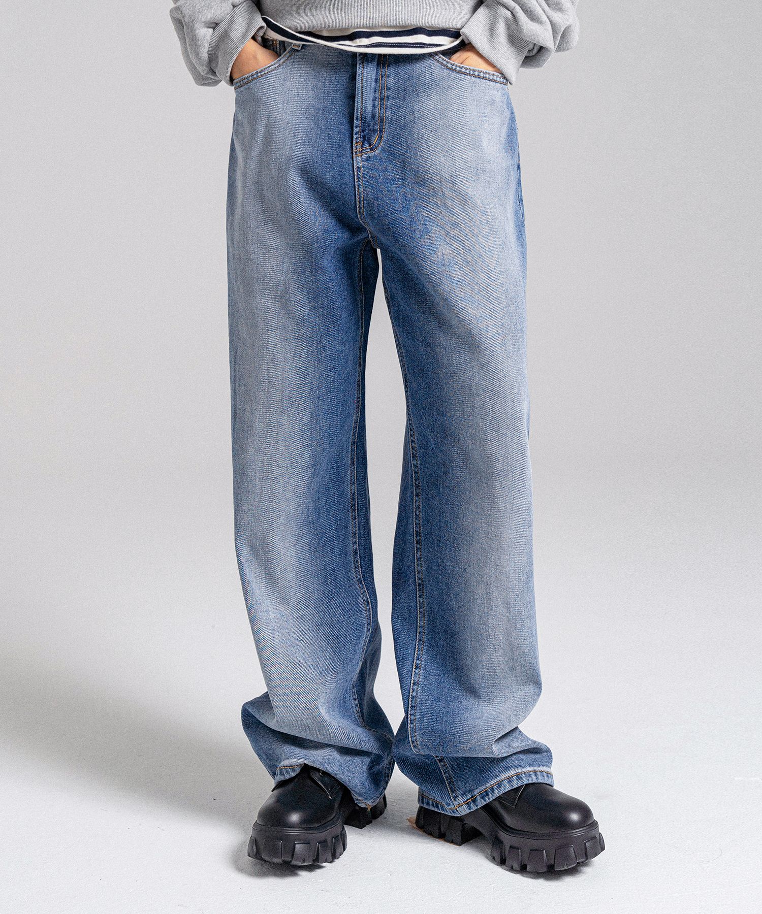 デニム・ジーパン [PANDORAFIT] WIDE Then Jeans MUSINSA | PANDORAFIT [WIDE] Then Jeans