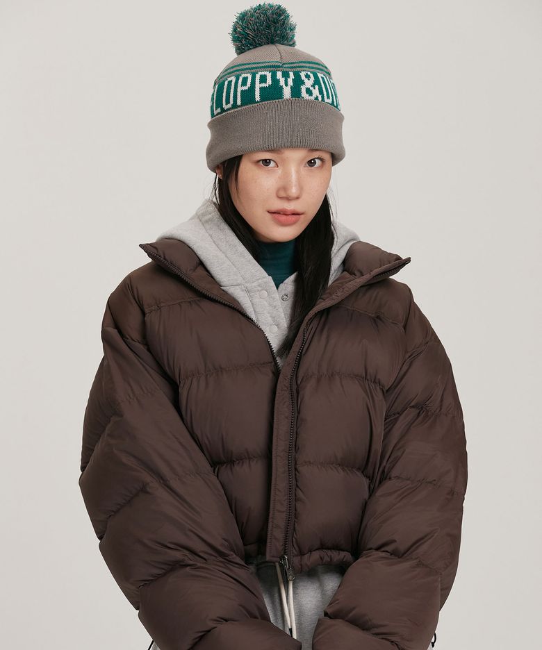 폼폼 비니_그레이