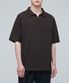 슬릿 넥 피케 폴로 셔츠 [다크 브라운]