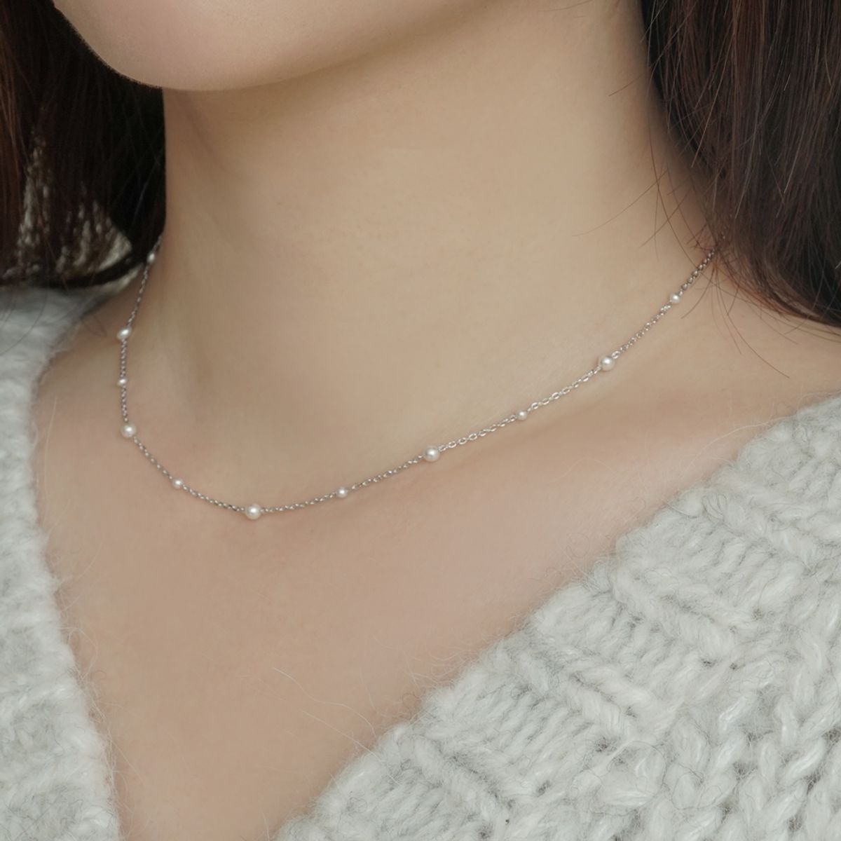 포스트루드(POSTLUDE) [SILVER] 11P SV CHAIN N (2 COLORS)