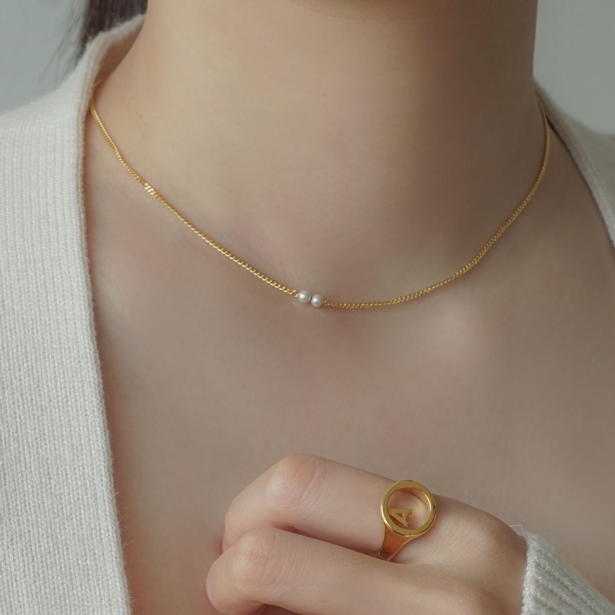 포스트루드(POSTLUDE) [SILVER] TWO P SV CHAIN N (2 COLORS)
