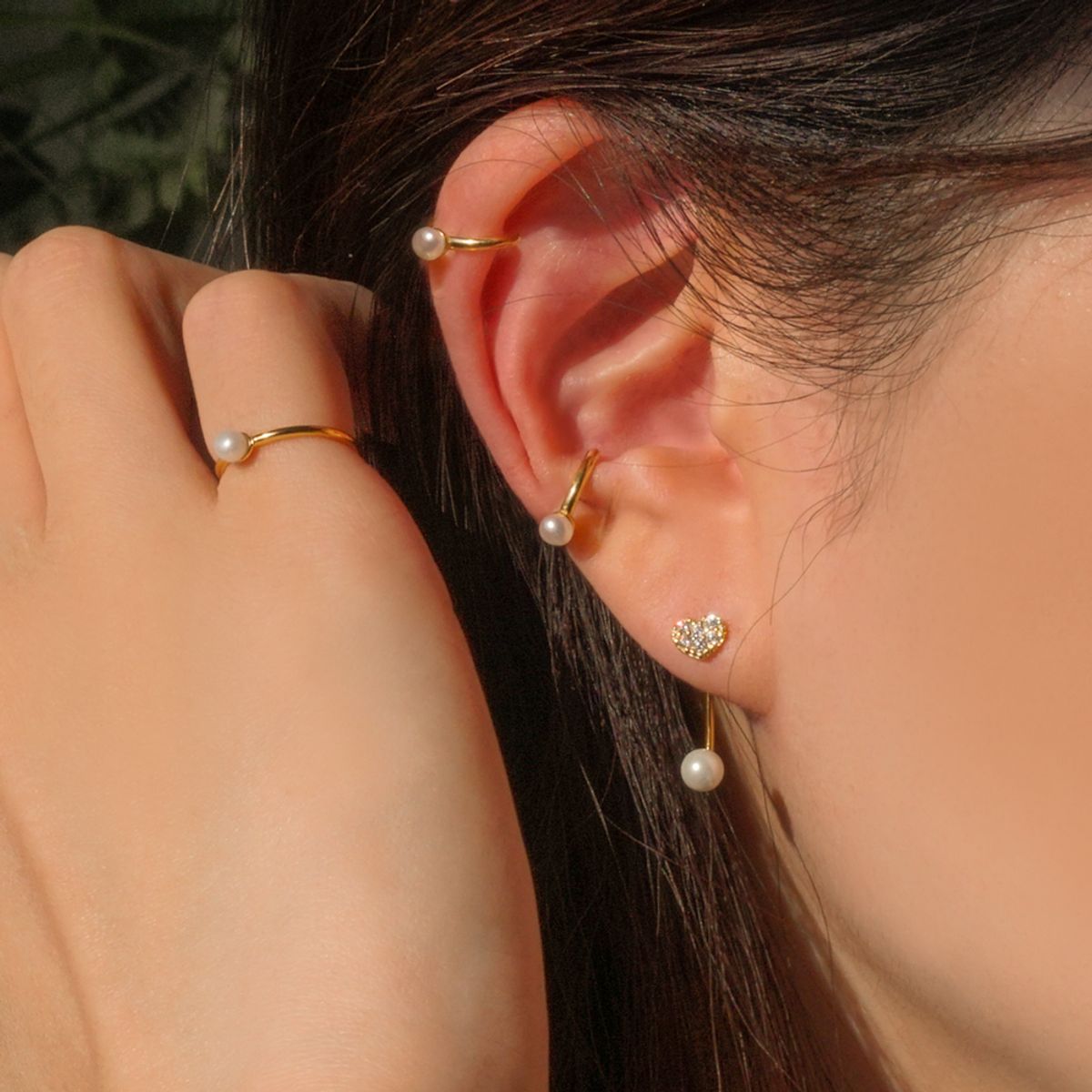포스트루드(POSTLUDE) [SILVER/2SET] FW P SV EARCUFF SET (2 COLORS)