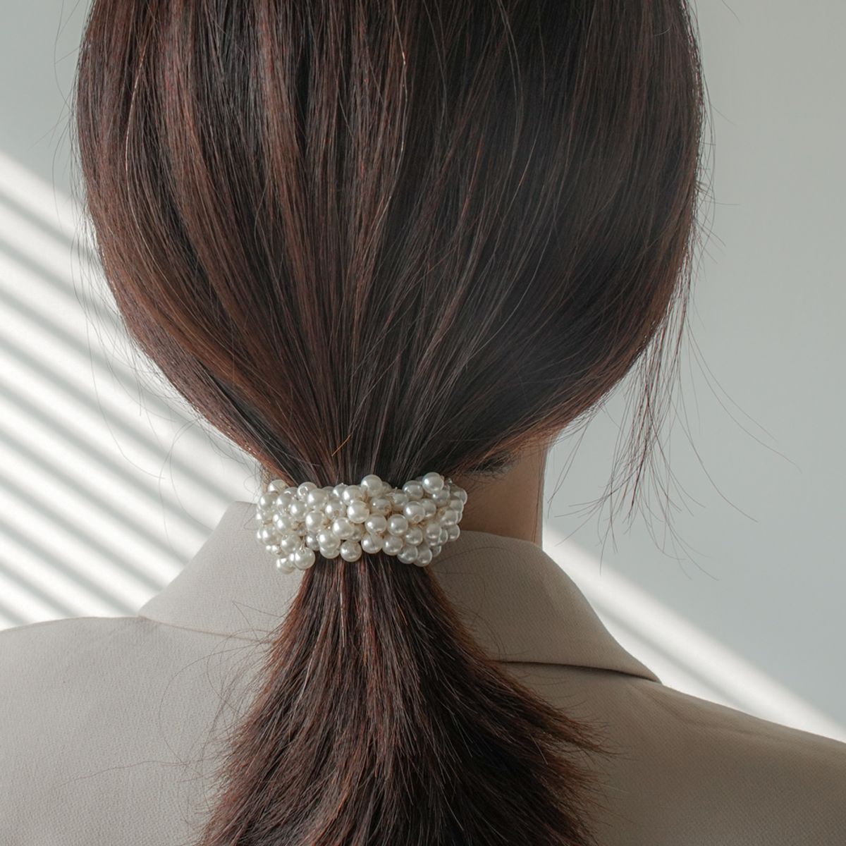 포스트루드(POSTLUDE) [2 SIZE] PEARL HAIR STRING