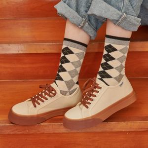 스탠다드 바이 베이직 캔버스 스니커즈 / 브라운아이보리