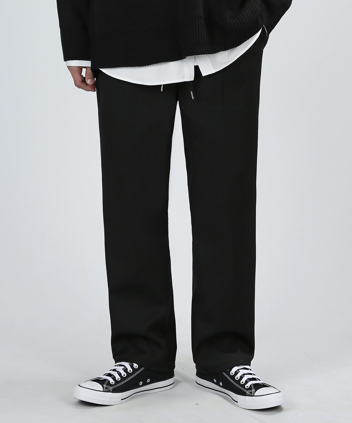 베리베인(VERYVAIN) WINTER ONE TUCK PANTS (BLACK)